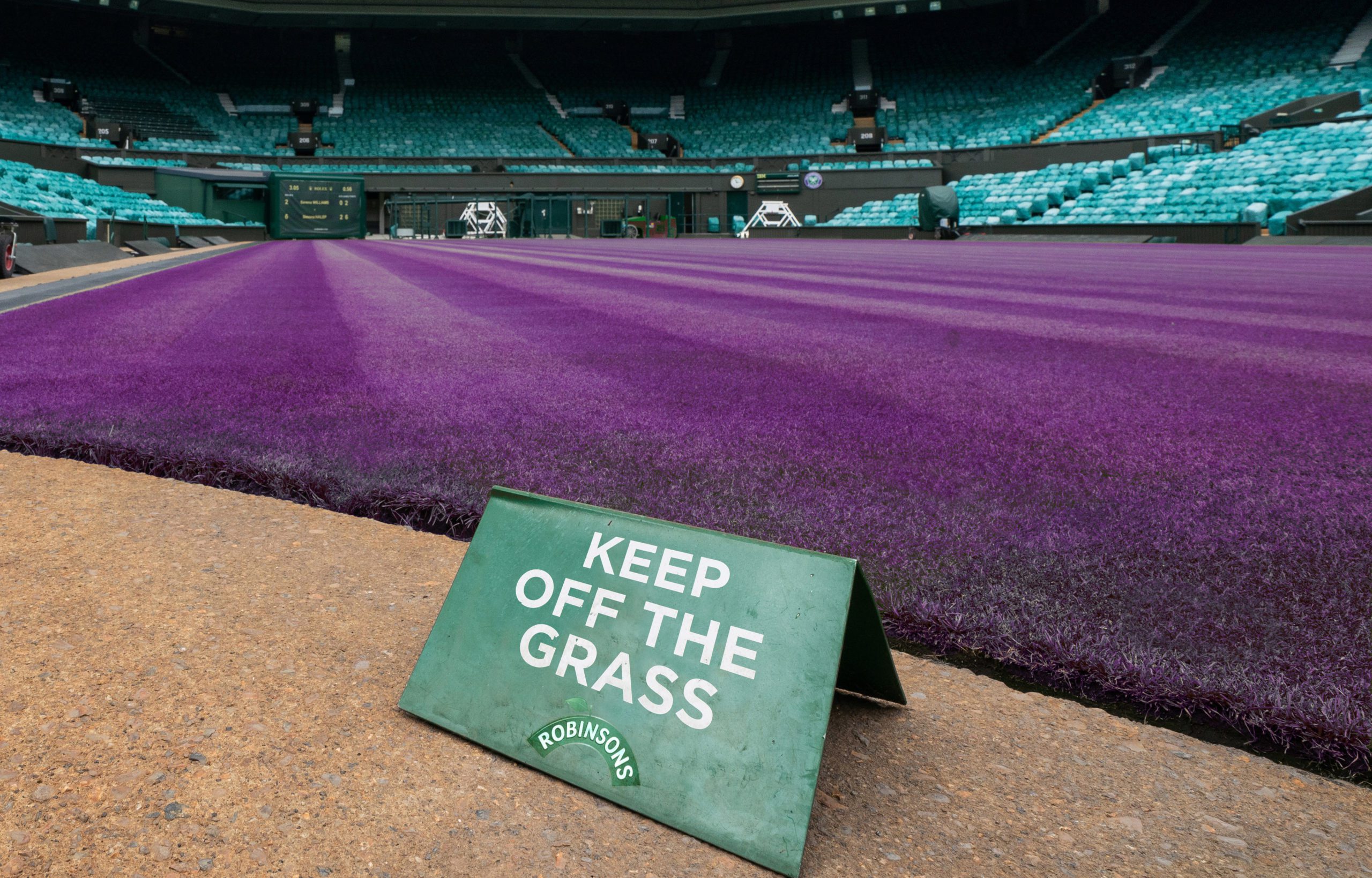 Robinsons turns Wimbledon Purple, London, 31st March 2021